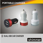 MINI cargador del COCHE CHARGER/Iphone del USB/accesorios DUALES DE ALUMINIO del coche