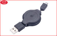 Cordón de carga el 100CM de la transmisión de datos de la sincronización del cable retractable del micrófono USB del teléfono de Samsung