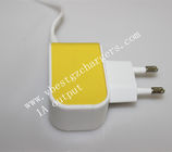 Amarillo del nuevo producto bastante hecho en cargador de viaje material del iphone de Apple del ABS de China