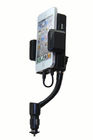 Tenedor auto del cargador del coche del cuello de cisne del radiotransmisor de FM de la música para el iPhone 3/4/5, HTC