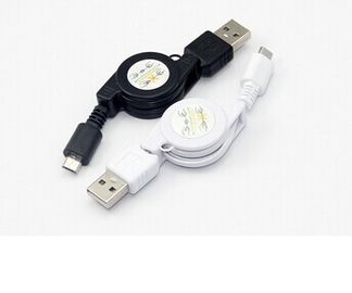 Cables retractables del cargador del cable del usb del micrófono