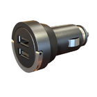 adaptador 12 del cargador del coche del Usb del negro LED de 5VDC 3100 mA mini - 24v para Ipad, IPod, dispositivos GPS CA5533
