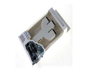 cargador luminoso del coche de tres universales USB para los smartphones LG/HTC