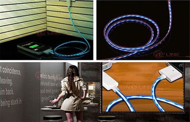 Electro EL luminescente de los productos que persigue el cable de la carga del alambre para el teléfono celular