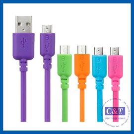 Cable micro coloreado 2 in-1 de alta velocidad de la transferencia de datos USB de Smartphone