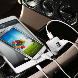 adaptador más del cargador del coche de la galaxia S6 S5 S4 USB de Samsung del iPhone 6 con el puerto 4