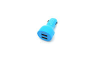 2 en 1 luz universal del cargador LED del coche del USB para los smartphones azules